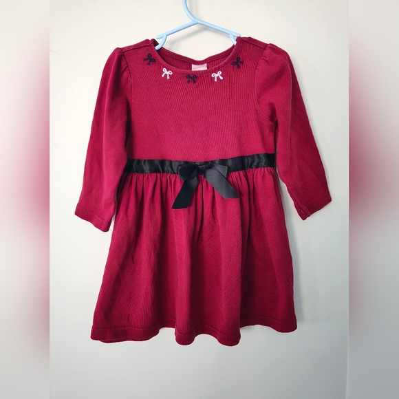 Gymboree Other - Gymboree Red Dress with Black Ribbon